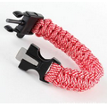 Outdoor Paracord Bracelet Whistle w/ Flint